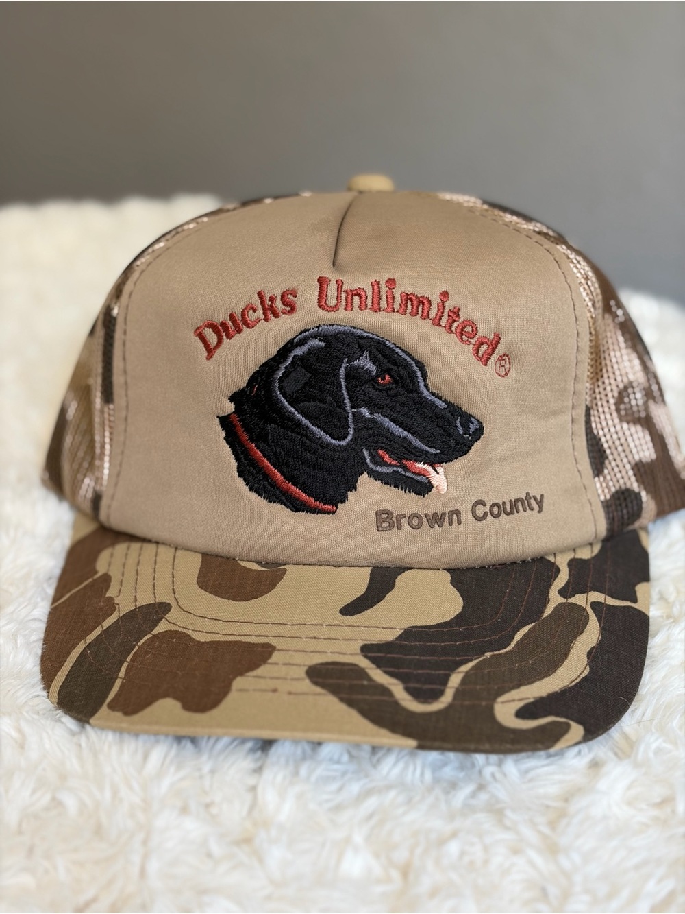 Ducks Unlimited Vintage Brown County Lab hat
